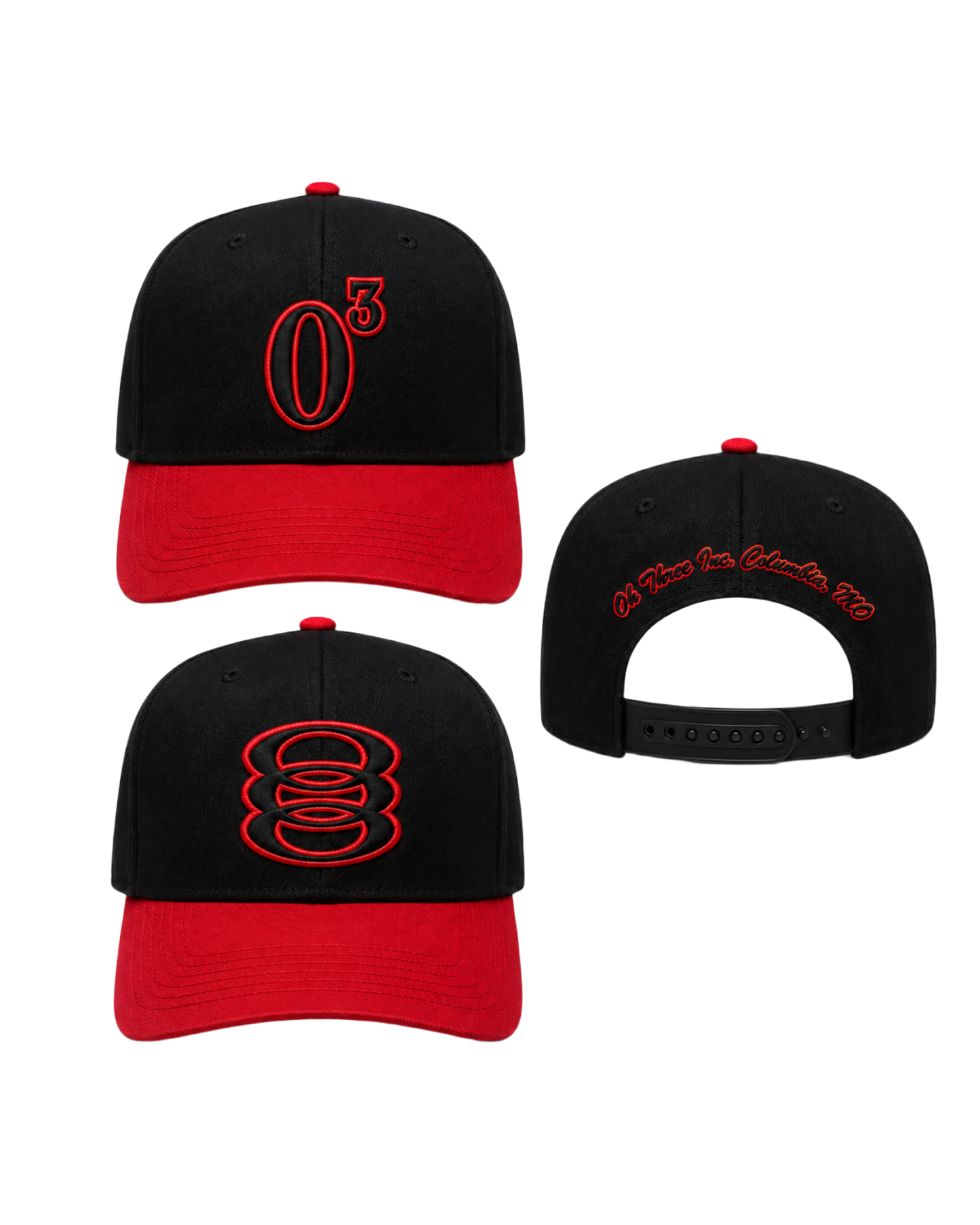 03 Brim - Black/Red