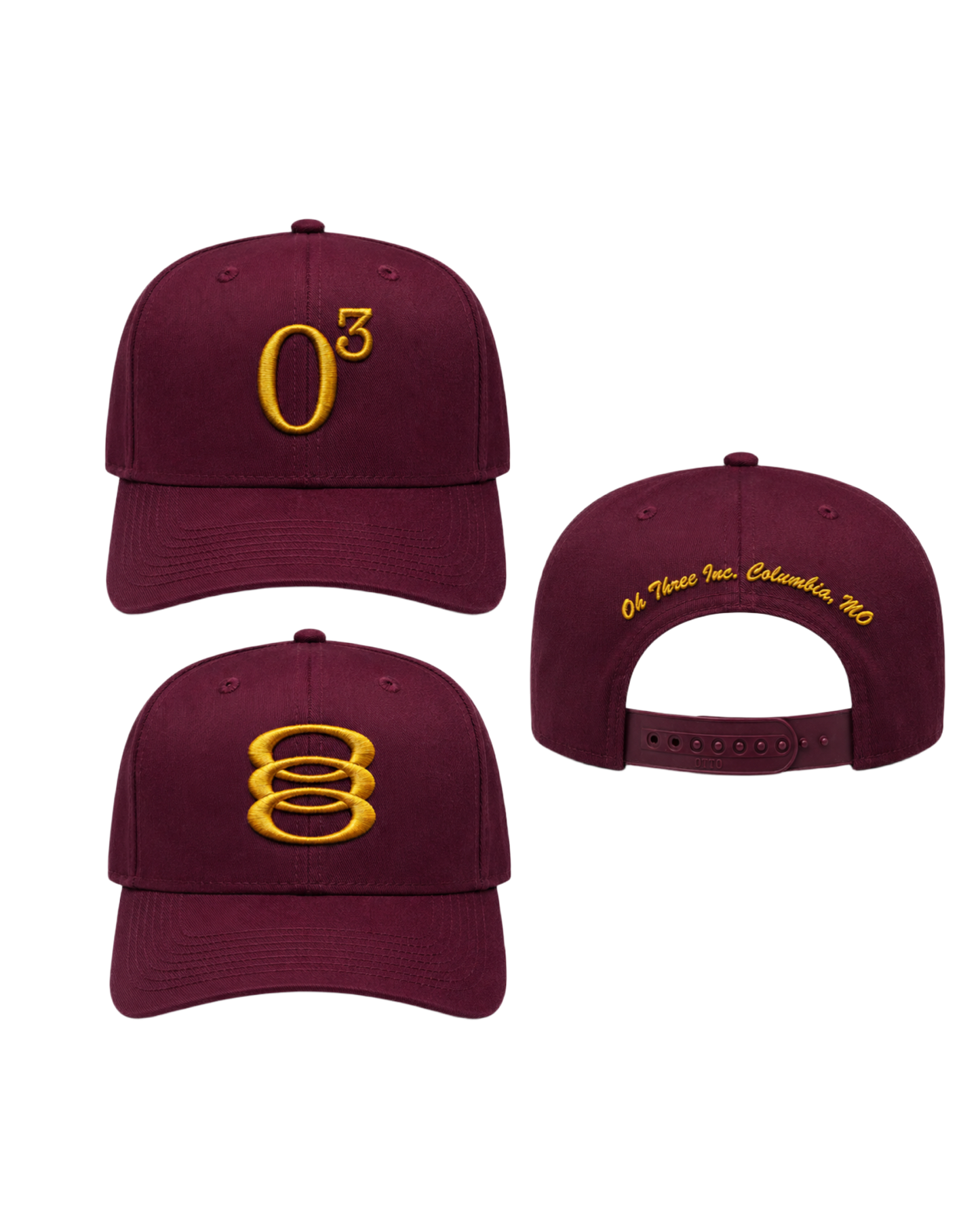 03 Brim - Burgundy/Gold
