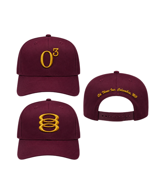 03 Brim - Burgundy/Gold